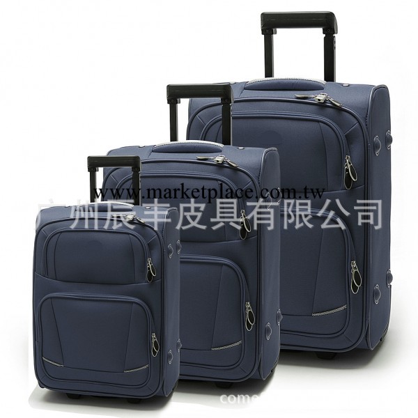 箱包廠供應2012新款 三件套 多功能 高檔佈料拉桿行李箱工廠,批發,進口,代購