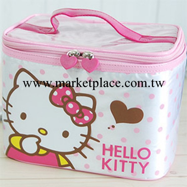 韓國進口正品HELLO KITTY 立體便攜式化妝包 化妝箱工廠,批發,進口,代購