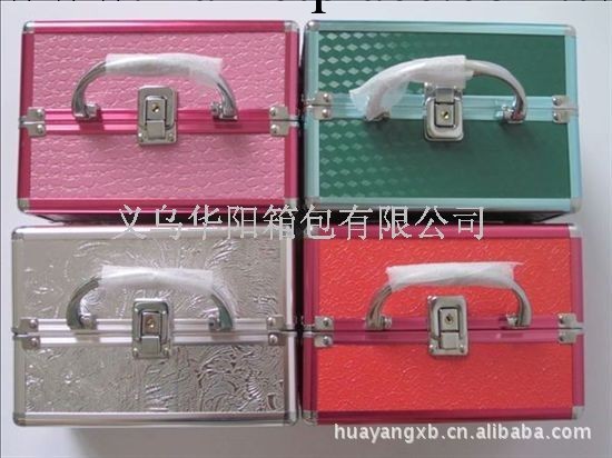 華陽箱包廠傢直銷雙開型美容美發箱，4粉盒化妝箱，首飾盒工廠,批發,進口,代購