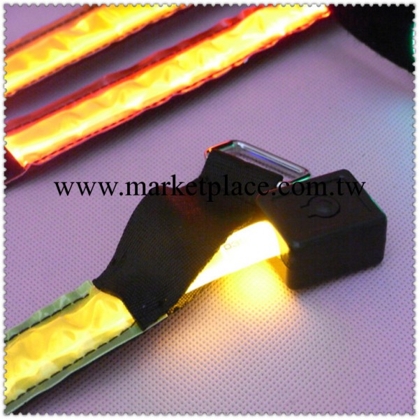 晶格反光LED燈臂帶  新款超亮LED發光手臂帶  戶外運動用品工廠,批發,進口,代購
