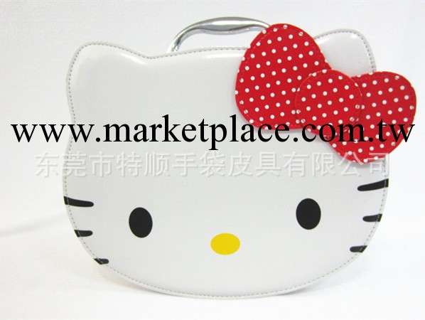 Hello kitty 高檔時尚 PU 化妝盒，白色PU 儲物盒，廠傢生產工廠,批發,進口,代購