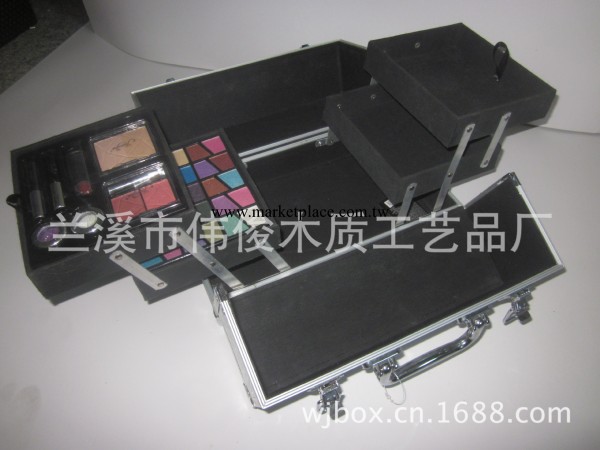廠傢定制直銷鋁合金雙開化妝箱 化妝品化妝箱工廠,批發,進口,代購