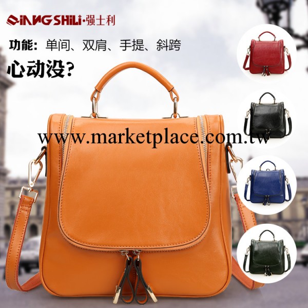 新款真皮女包加工廠復古油蠟牛皮多用手提單肩斜挎雙肩包0424工廠,批發,進口,代購