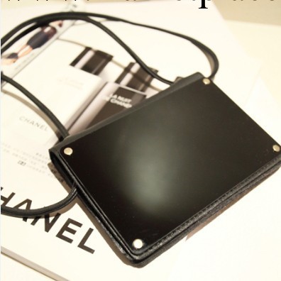 新款韓版鏡子手拿包迷你小包黑色iphone5_5s手機女包斜跨包現貨工廠,批發,進口,代購