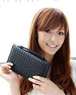 JANE&BV手提包 男士拉鏈錢包 女士編織手拿包 拉鏈錢夾多卡位錢包工廠,批發,進口,代購