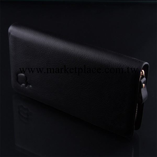 2013新款上市 男士真皮時尚單拉錢包 爆款單拉手拿包 貼牌訂做潮工廠,批發,進口,代購