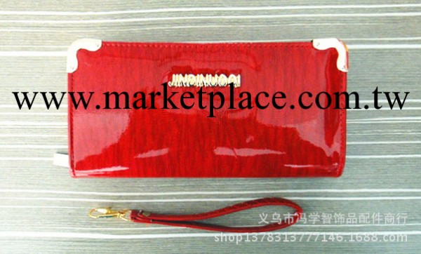 廠傢直銷新款熱賣女士手拿包 亮皮手拿包鐵角包邊 女士錢包 女包工廠,批發,進口,代購