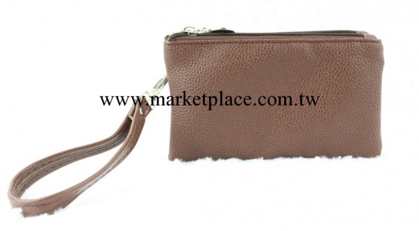 新款手拿小包 兩拉鏈手抓小包 女士包包 荔枝紋工廠,批發,進口,代購