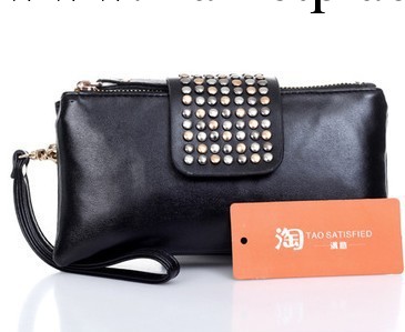 2014新款鉚釘裝飾雙層手拿包網店專供速賣通淘寶一件代發工廠,批發,進口,代購