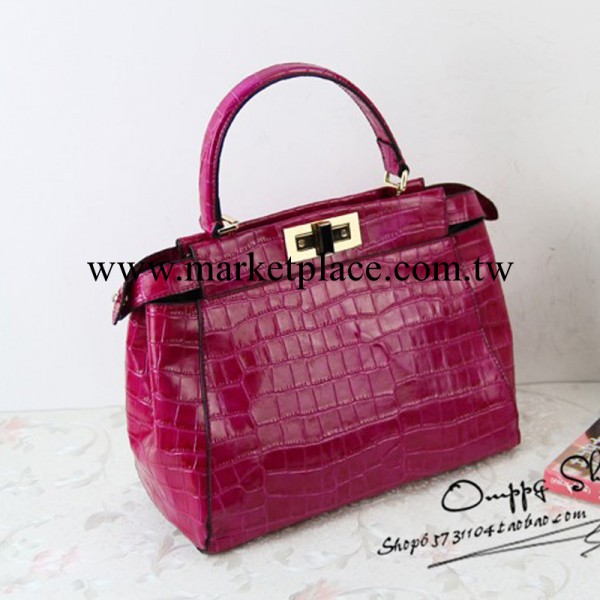 姚晨明星同款 鱷魚紋石頭紋 真皮女包 手提斜挎包包 新款包包批發工廠,批發,進口,代購