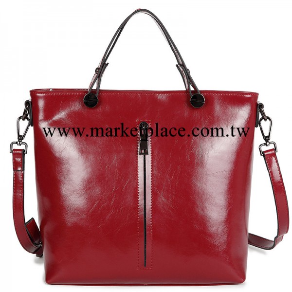 廠傢直銷新品潮 秋冬款歐美時尚單肩斜挎油臘真牛皮女士包包批發工廠,批發,進口,代購