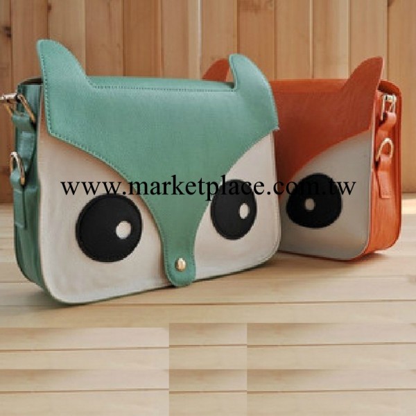 夏日淘氣小狐貍狐貍頭小松鼠可愛日系卡通復古單肩斜跨女包包工廠,批發,進口,代購