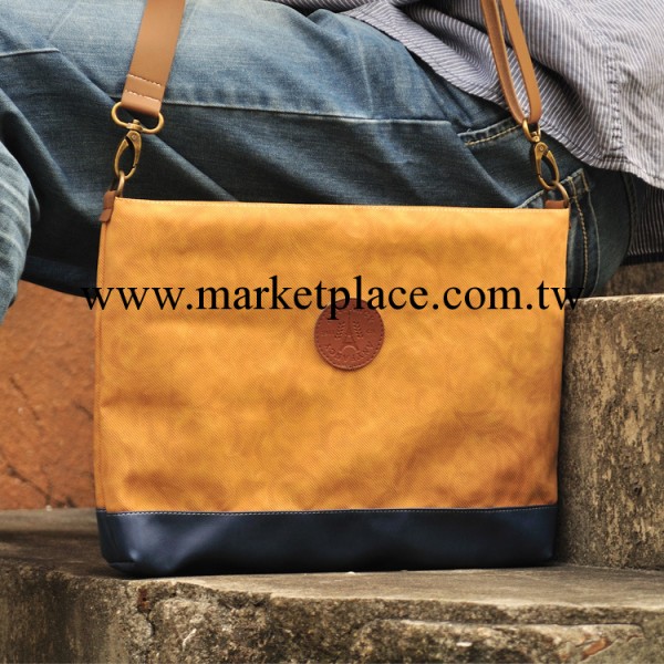 新款！森池原創 歐美大牌男士斜跨包單肩包PU皮手拿包潮流包批發工廠,批發,進口,代購