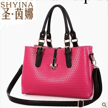 2013美約阿伊凡季新款韓版女包撞色壓花單肩包手提包斜挎包包S68工廠,批發,進口,代購