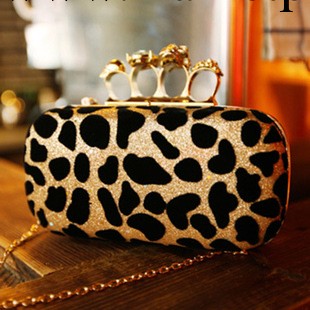 2013新款韓版女包歐美豹紋骷髏頭戒子包斜挎晚宴包手拿包 CX3023工廠,批發,進口,代購