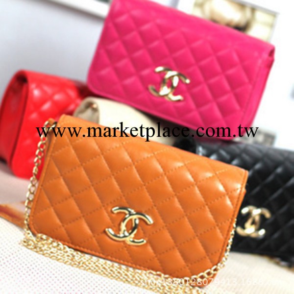 韓版新款菱格仿羊皮迷你鏈條小包時尚單肩斜跨女包迷你小包工廠,批發,進口,代購