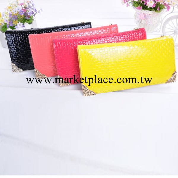 【批發供應】2013新款時尚手拿包休閒女士錢包 花紋手提包拉鏈包工廠,批發,進口,代購