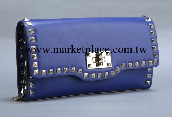 伊米利奧2014春季V傢新款鉚釘翻蓋真皮女包手提單肩斜挎包手拿包工廠,批發,進口,代購
