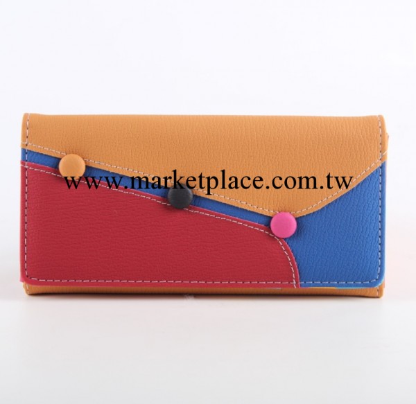 廠傢批發韓版新款女士扣子錢包 女士長款手拿包錢包錢夾工廠,批發,進口,代購