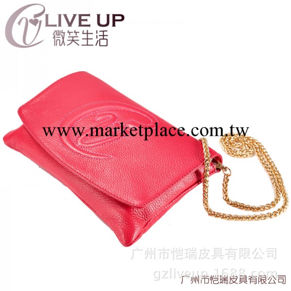 女士頭層牛皮女包 高檔真皮單肩小包 翻蓋斜跨鏈條手提包廠傢直銷工廠,批發,進口,代購