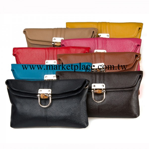 時尚竹扣包女士手拿包真皮女包單肩包小包批發頭層牛皮包包6105工廠,批發,進口,代購