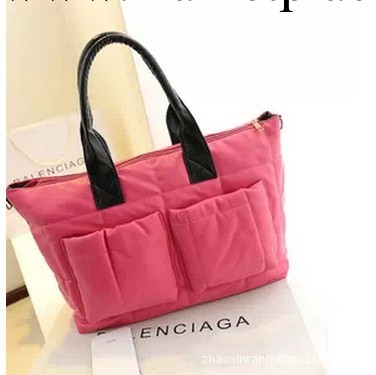 2013秋冬季新款女包 韓版雙兜太空包 菱格手提包單肩包廠傢直銷工廠,批發,進口,代購