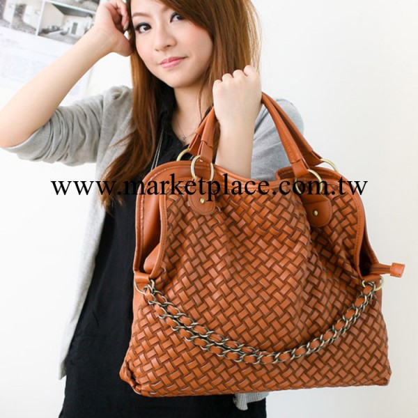 休閒時尚女包包2013新款韓版三用編織鏈條包單肩斜挎包個性女式包工廠,批發,進口,代購