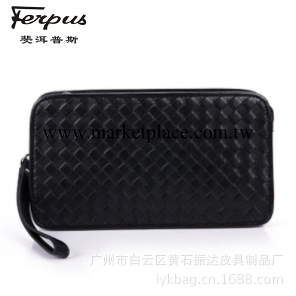 新款男士編織手拿包 新款商務休閒抓包韓版軟皮手包潮夾包真皮正工廠,批發,進口,代購