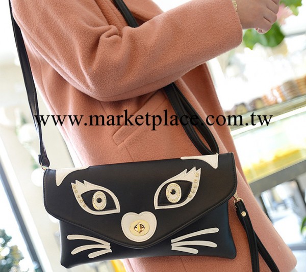 2014新款春季時尚貓頭鷹鑲鉆手拿包單肩斜跨包 女包批發工廠,批發,進口,代購