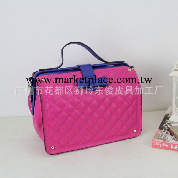 【淘寶爆款】真皮女包單肩斜挎手提菱格包包 蝴蝶結包 網上賣爆瞭工廠,批發,進口,代購