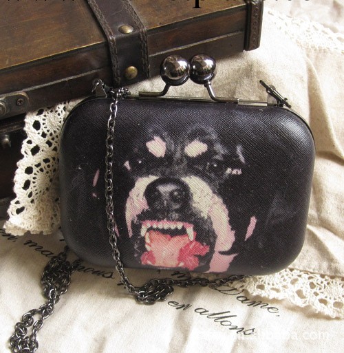 歐美新款超酷惡犬狗頭包 單肩殺手包晚宴包鏈條包工廠,批發,進口,代購