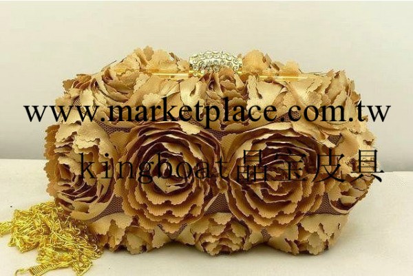 熱銷推薦 DH2102 團花手拿包 合金晚宴包 時尚包包工廠,批發,進口,代購