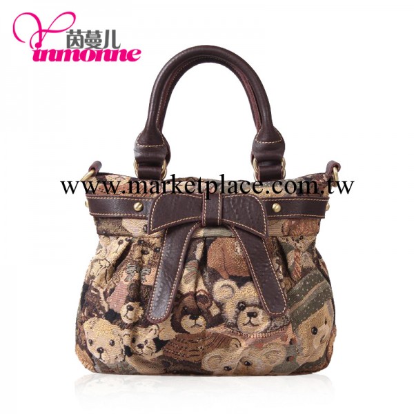 新年優惠價 泰迪熊廠傢直銷時尚佈包 泰迪熊手提小包 斜跨女包工廠,批發,進口,代購