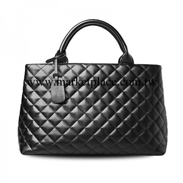 正品牛皮單肩新潮女包批發 菱格紋單肩女包 真皮手提女包一件代發工廠,批發,進口,代購