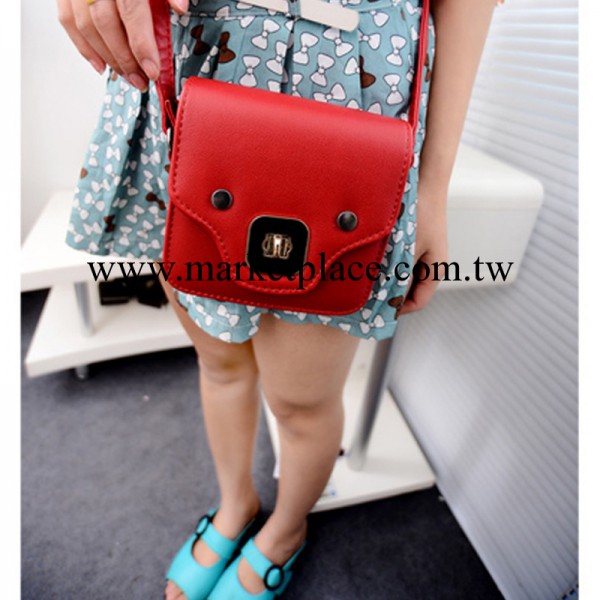 批發女包2013新款韓版熒光色轉鎖雙層手拿包糖果色單肩斜挎小包包工廠,批發,進口,代購