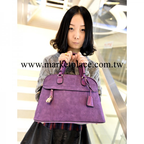 新款韓版女包潮流磨砂皮手提包時尚休閒高級定型包單肩斜跨包批發工廠,批發,進口,代購