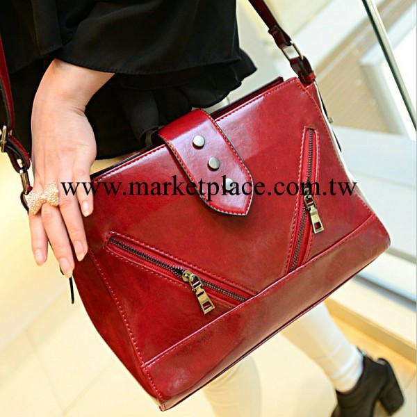 歐美大牌新款英倫復古手提包時尚單肩包2014潮女包包斜挎包機車包工廠,批發,進口,代購