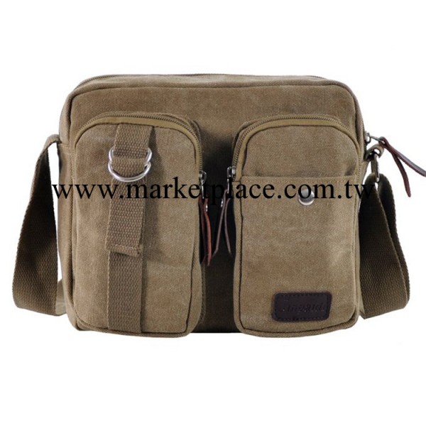 一件代發 正品男士帆佈包男女背包iPad包單肩斜挎包休閒潮流背包工廠,批發,進口,代購