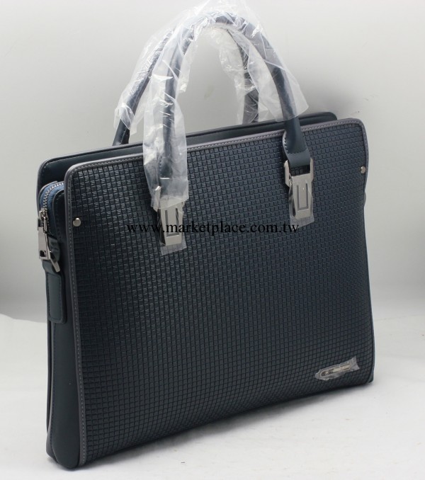 2013爆 歐美時尚品牌男士格紋休閒商務手提包 男包公文包多層次工廠,批發,進口,代購