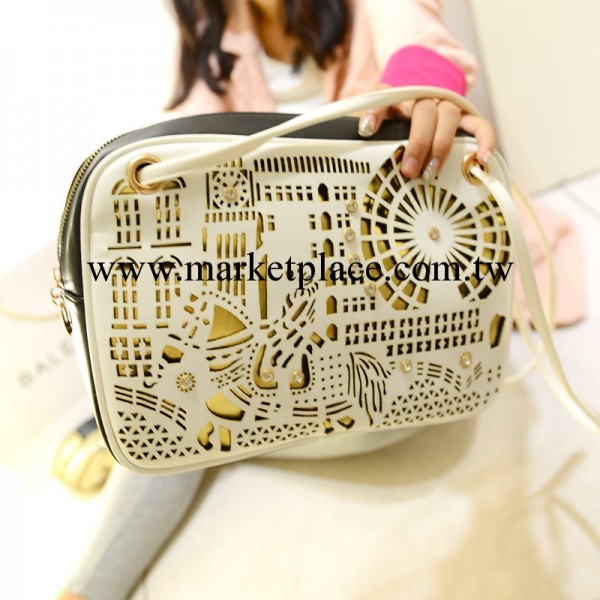 廠傢批發2013新款鏤空單肩鑲鉆時尚手拿潮女包包一件代發工廠,批發,進口,代購