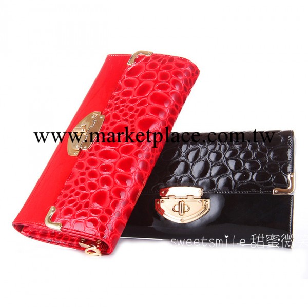 高級晚宴包 手抓包 層漆皮 奢華艷麗 女人手拿包 真皮女包批發工廠,批發,進口,代購