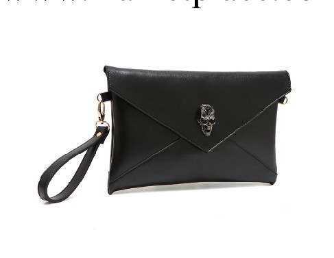 百牧林 2013新款手拿包 骷髏頭女包多用手抓包單肩斜挎氣質牛皮包工廠,批發,進口,代購