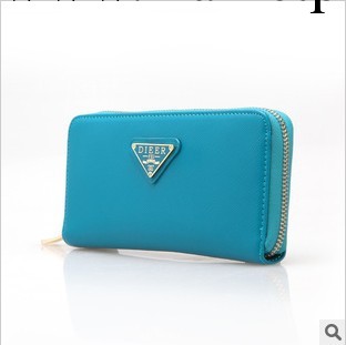 專業供應秋冬時尚韓版百搭拉鏈真皮錢包 女式手拿包工廠,批發,進口,代購