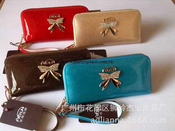 adlianna愛德蓮娜女式單拉鏈手拿包女士錢包工廠,批發,進口,代購
