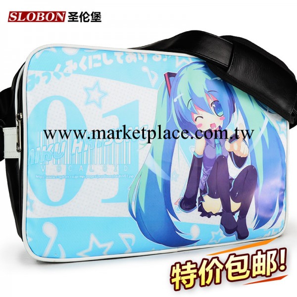 初音未來背包 超萌MIKU蔥娘學生書包單肩斜挎包 動漫休閒男女CM07工廠,批發,進口,代購