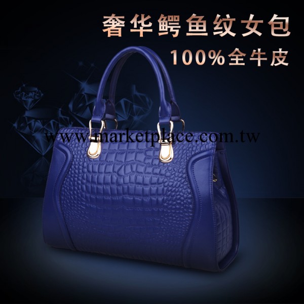 2014新款歐美韓版手提包漆皮鱷魚紋商務真皮女包斜挎包工廠,批發,進口,代購
