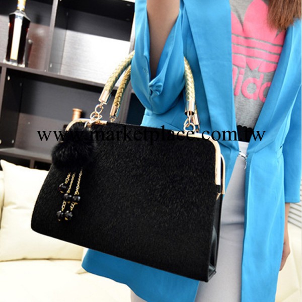 秋冬新款單肩馬毛包 時尚女包新款手提包斜跨包 馬毛女包時尚氣質工廠,批發,進口,代購