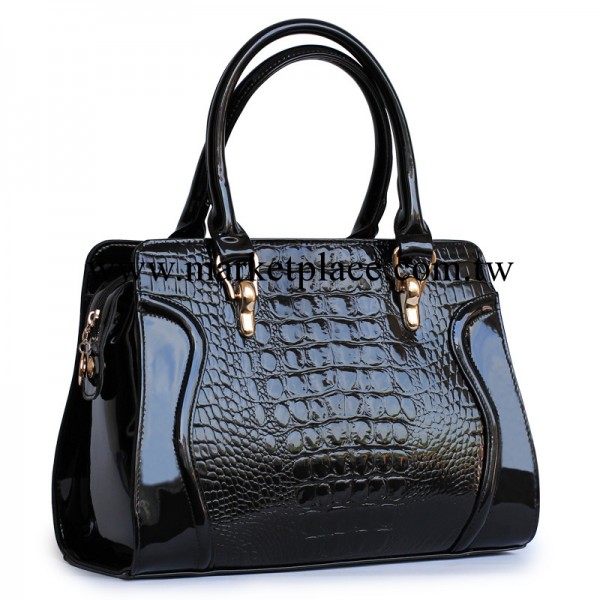 天天限量購特供商品牌漆皮女包時尚休閒鱷魚紋新款女士手提包女包工廠,批發,進口,代購