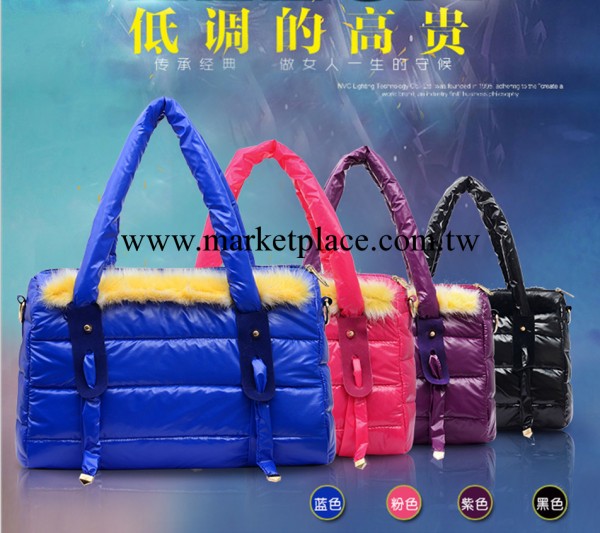 歐美潮流女包太空包手提單肩斜跨包時尚棉服包毛毛女士包批發代發工廠,批發,進口,代購
