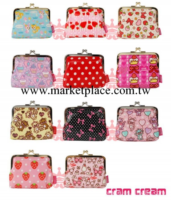 滿額包郵 日單cram cream可愛圖案 零錢包 零錢夾 收納包 手拿包工廠,批發,進口,代購